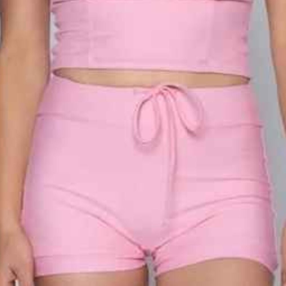 Seea Pink Swim Coverup Shorts